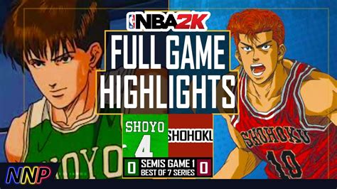 SHOHOKU Vs SHOYO Semis GM 1 Best Of 7 2023 Slam Dunk Anime NBA2K