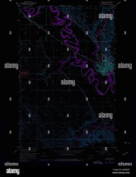 Glasgow montana map hi-res stock photography and images - Alamy