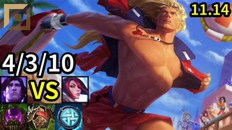 Taric Top Vs Fiora Kr Master Patch 11 14 Youtube