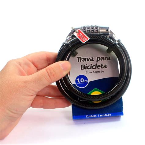 Melhor Cadeado Para Bicicleta - Cadeado Para Bike/bicicleta Resistente Com Segredo 1 Metro - Parafuso Store