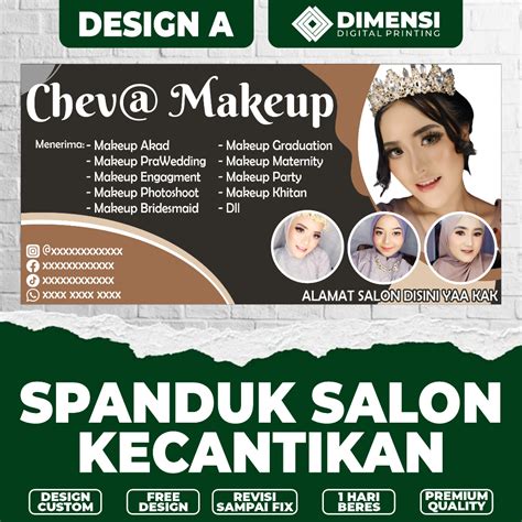 Jual Spanduk Salon Kecantikan Banner Salon Kecantikan Spanduk Make