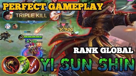 PERFECT GAMEPLAY YI SUN SHIN BEST BUILD 2021 Top Global Yi Sun Shin