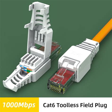 Zoerax Tool Free Rj Cat Connector Ethernet Termination Plugs Awg