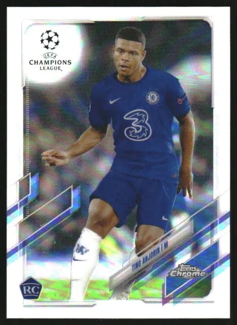 2020 21 TOPPS CHROME réfracteurs UEFA Champions League 97 Tino Anjorin