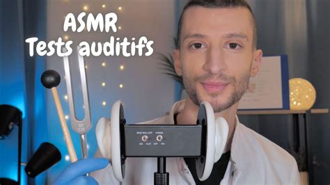 ASMR Roleplay Tests Auditifs 3Dio Examen Des Oreilles YouTube