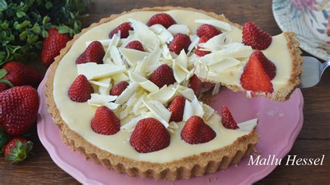 Receita De Torta De Morango Com Chocolate Branco Mallu Hessel Youtube