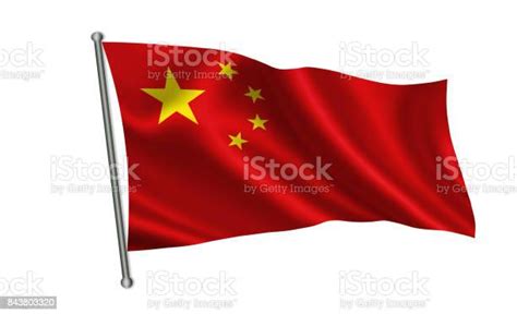 Bendera China Bendera Cina Bendera Cina Ilustrasi Bendera China Warna