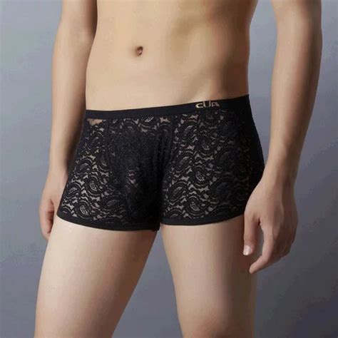 Cua Cale On En Dentelle Pour Homme Sous V Tement Sexy Taille Basse