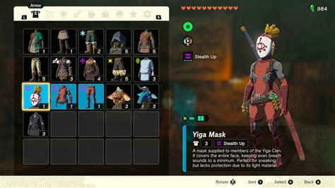 Legend Of Zelda Tears Of The Kingdom How To Get The Yiga Armour Set