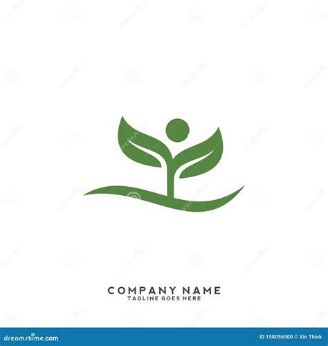 Creative Green Leaf Logo Template Stock Vector - Illustration of line, graphic: 158056500