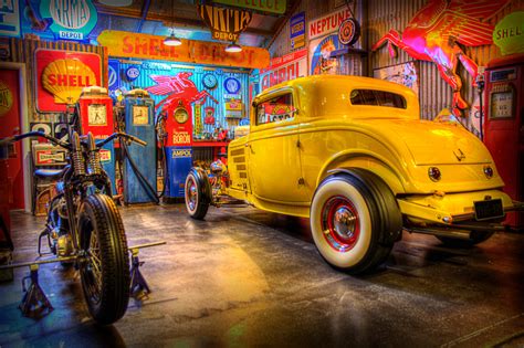 Hot Rod Garage 1 Photography By Stuart Row Artmajeur
