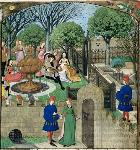 1490 1500 Roman De La Rose Harley 4425 Garden Of Pleasure Medieval