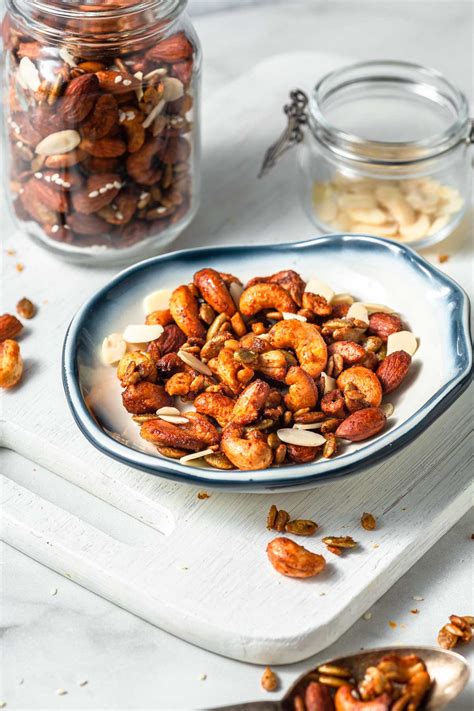 Air Fryer Roasted Nut Mix Sweet And Spicy