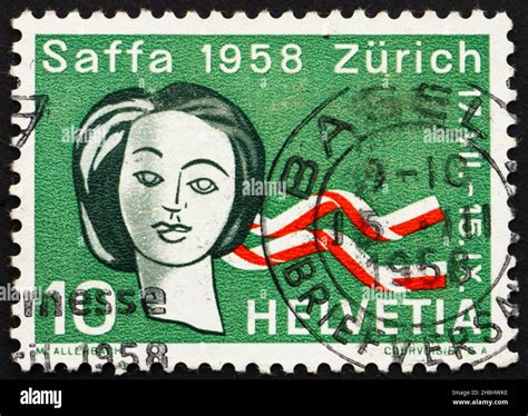 SCHWEIZ UM 1958 Eine In Der Schweiz Gedruckte Briefmarke Zeigt