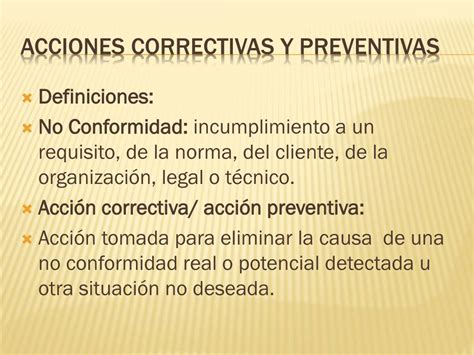 Ppt Acciones Correctivas Y Preventivas Powerpoint Presentation Free