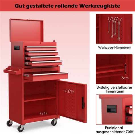 In Werkzeugwagen Premium Abnehmbar Werkzeugschrank Schubladen