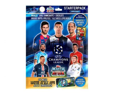 2019 2020 Topps Match Attax Champions League Karty Starterpack