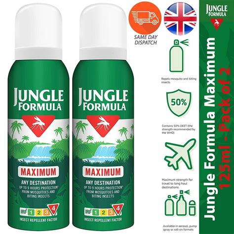 Jungle Formula Maximum Insect Repellent Spray with DEET Biting Insects
