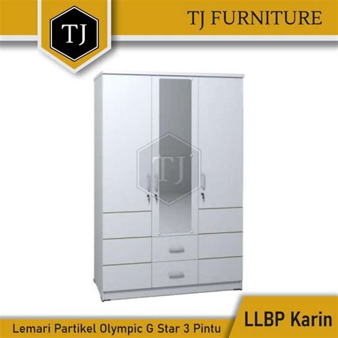 Promo Olympic G Star Lemari Pakaian Kayu Partikel Kabinet Serbaguna