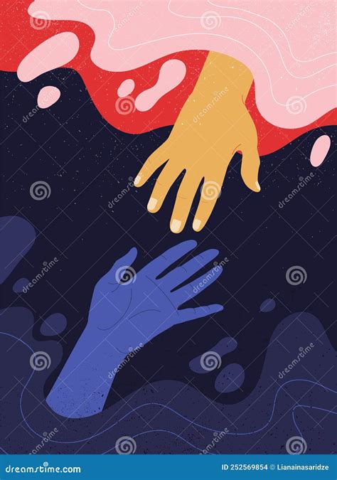 Helping Hand Concept Stock Vector Illustration Of Palm 252569854