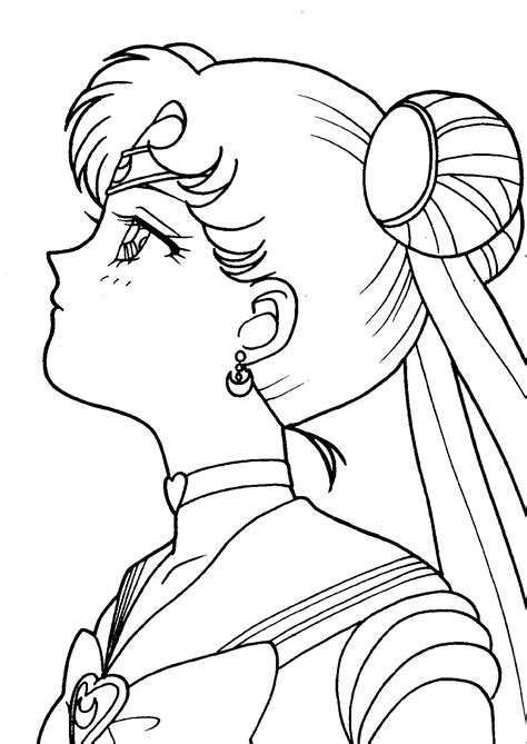 Moon Sailor Colouring Pages Tsuki No Matsuri