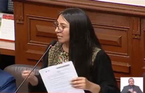 Congresista Ruth Luque Cuestiona Modificaciones De La Ley Del Sistema