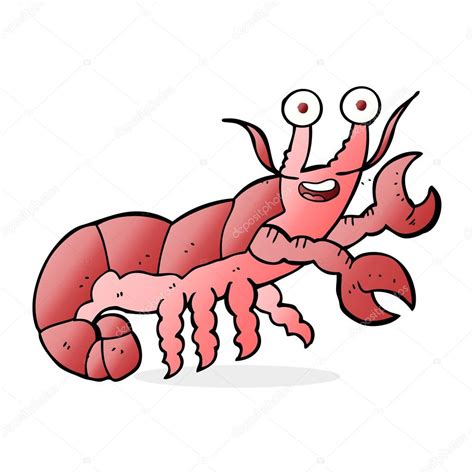 Freehand Drawn Cartoon Lobster Stock Vector Image By Lineartestpilot