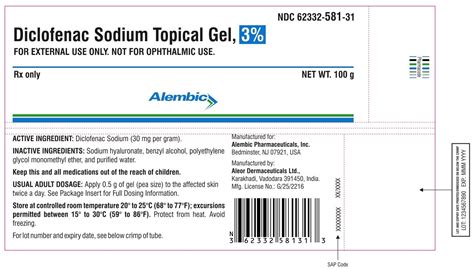 Diclofenac Gel: Package Insert / Prescribing Information - Drugs.com