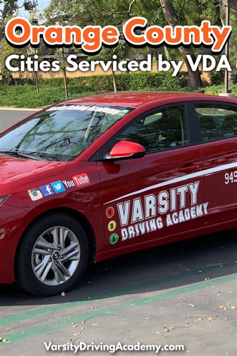 Orange County Cities Serviced By Vda Driving School Varsity Driving Academy