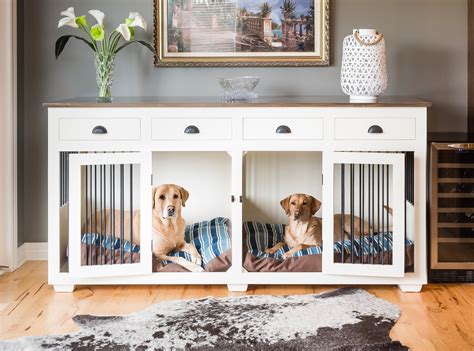 Never Say Goodbye Diy Double Dog Crate Furniture
