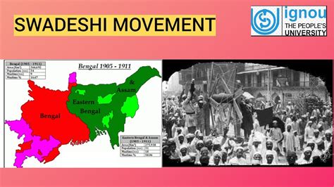 Swadeshi Movement Partition Of Bengal Modern History Ignou Ma History Mhi 9 Upsc