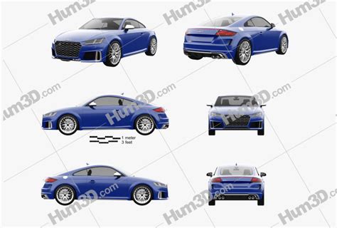 Audi Tt S Coupe 2022 Blueprint Template