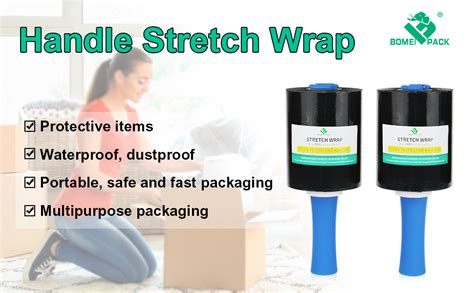 BOMEI PACK Mini Heavy Duty Strectch Film With Handle For Pallet Wrap