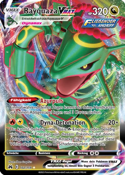 Bestelle jetzt Rayquaza VMAX 102 159 Zenit der Könige Ultra Rare