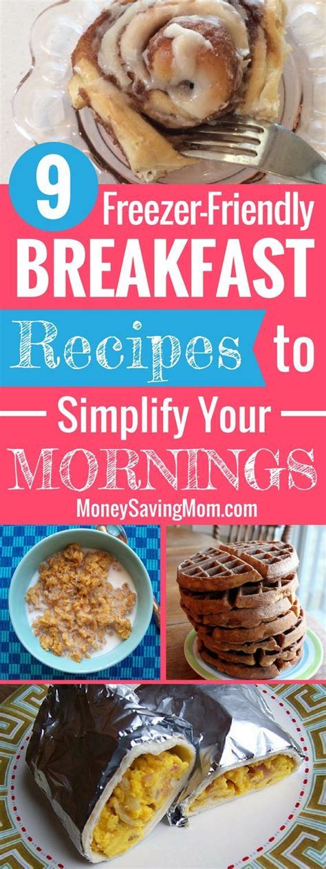 9 Freezer Friendly Breakfast Recipes To Simplify Your Mornings Recipes Freezer Cooking