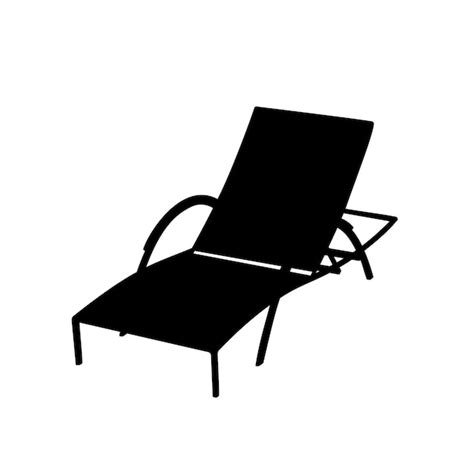 Premium Vector Vector Shape Of Beach Sun Lounger Vector Illustration