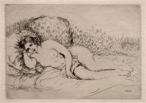 Nude Woman Reclining By Pierre Auguste Renoir