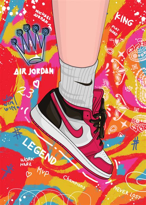 L Minas Decorativas Para Enmarcar Sneakers Pop Art Posters Es