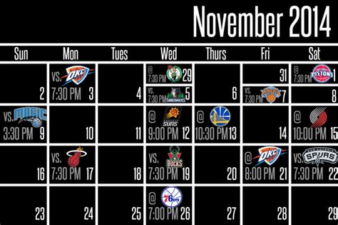 Brooklyn Nets Schedule, 2014-2015 Regular Season