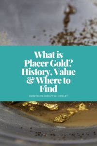 What Is Placer Gold History Value Where To Find