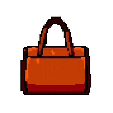 Fashion Leather Bag Women Game Pixel Art Vector Illustration 23874464 Vector Art At Vecteezy