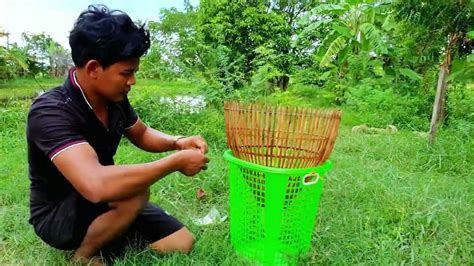 How To Make Fish Trap With Bamboo YouTube