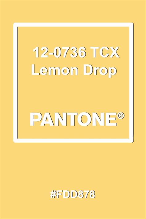 Pantone Lemon Drop Pantone Hex Lemon Drop Pantone Pantone Color