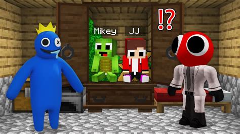 Mikey JJ Hide And Seek With Rainbow Friends In Minecraft Maizen