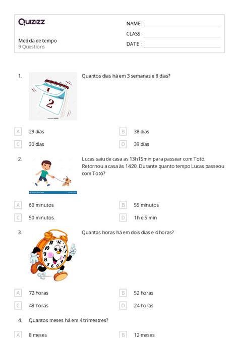 Mais De Planilhas Tempo Para Meia Hora No Quizizz Gratuito E