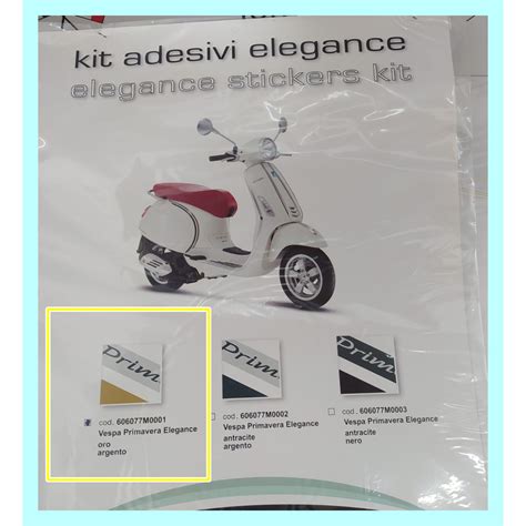 606077M0001 Kit Grafiche DECALCO STIKERS ORIGIN Adesivi Vespa