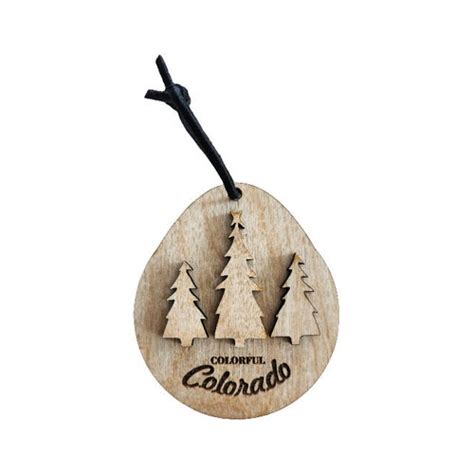 Colorado Aspen Leaf Wooden Ornament Birch Christmas Etsy