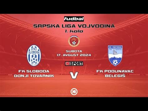 FK Sloboda Donji Tovarnik FK Podunavac Belegiš 1 0 17 08 2024