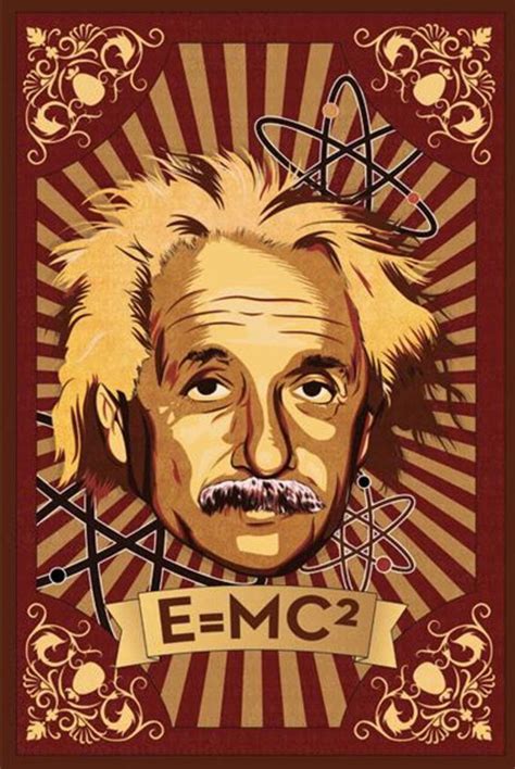 Albert Einstein Emc2 Energy Equation Science Cool Wall Decor Art Print