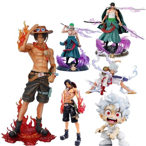 One Piece Portgas D Ace Roronoa Zoro Mono Luffy Anime Pvc Figura De